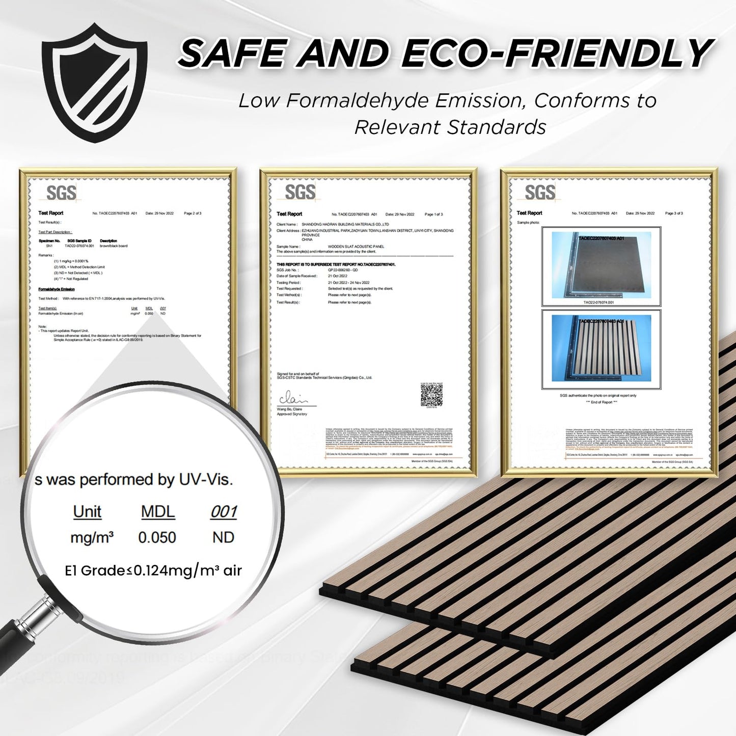 SMARTSTANDARD 2 Pack 106" x 12.6" Wood Slat Wall Panels, Walnut, Soundproof Wooden Wall Panels, Acoustic Wood Panels for Wall, 3D Fluted Wooden Panels for Interior Wall Decor