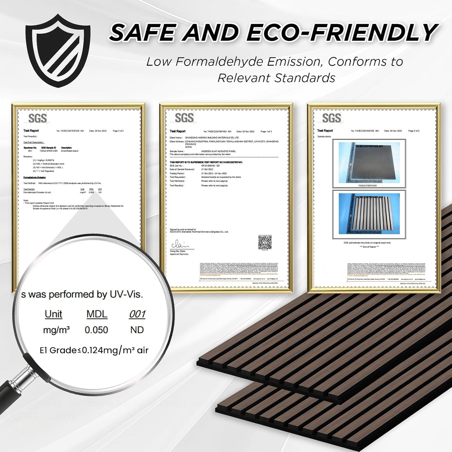 SMARTSTANDARD 4 Pack 105.9" x 12.6" Wood Slat Wall Panels, Dark Walnut | Soundproof Wooden Wall Panels, Acoustic Wood Panels for Wall, 3D Fluted Wood Panels for Interior Wall Decor, Dark Walnut