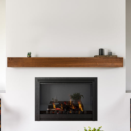 Wooden wall shelf